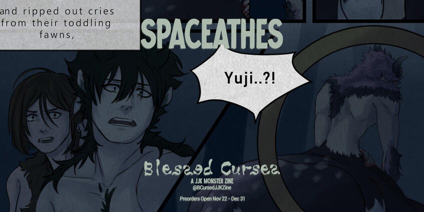 SFW Preview for Blessed Curses: A JJK Zine (25')